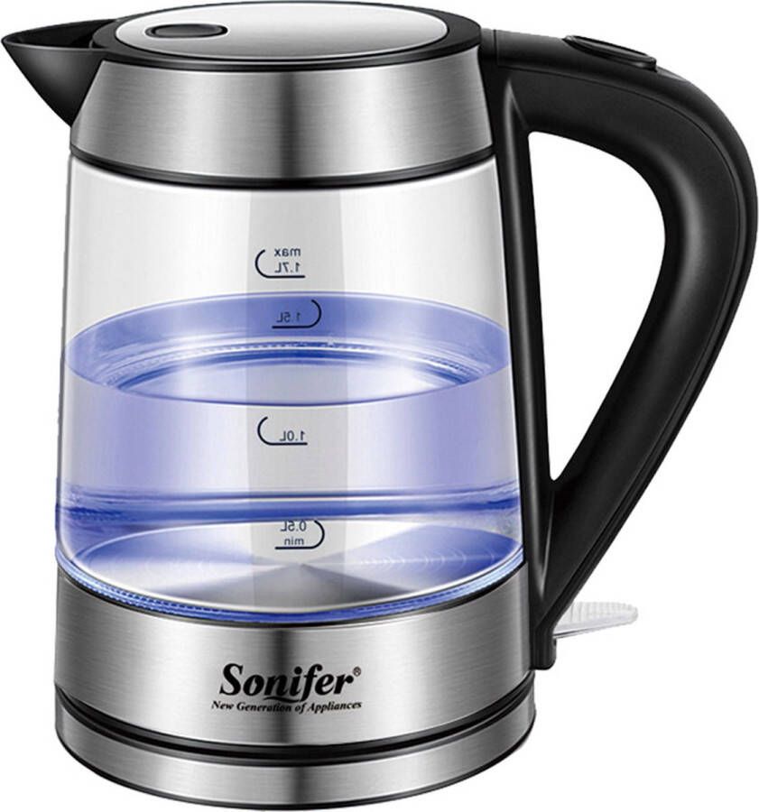 Sonifer SF-2034 Waterkoker 1 7L 2200W Glas Zwart