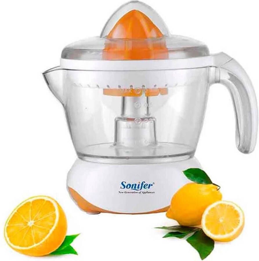 Sonifer SF-5506 Elektrische Citruspers 0 7L 25W Wit Oranje
