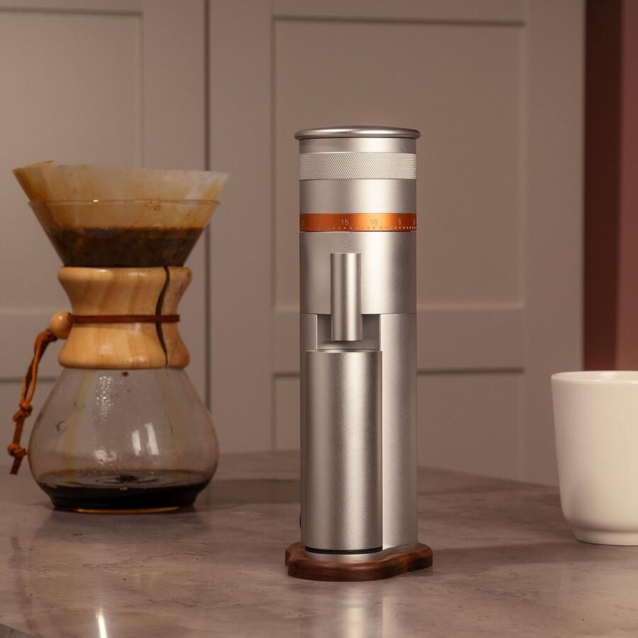 SORSO Elektrische koffiemolen Zilver