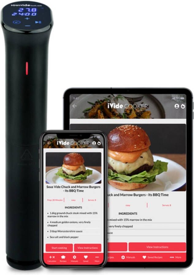 SousVideTools 01046EU iVide 2.0 Sous Vide Stick met Wifi iVide -app