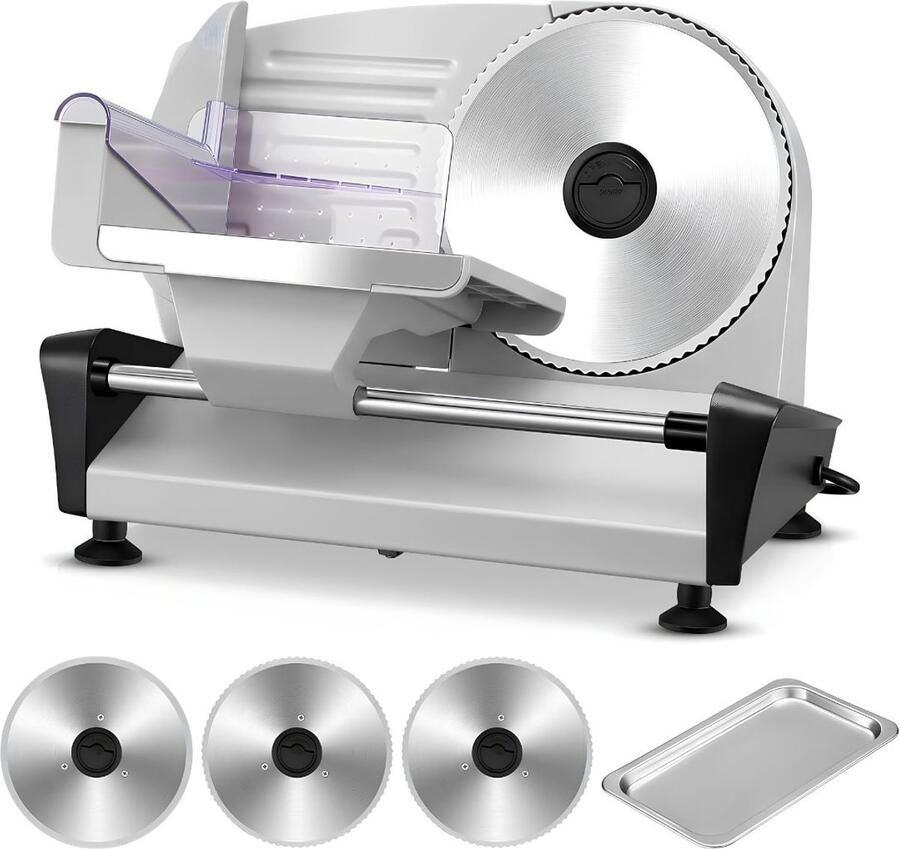 SP Broodsnijmachine Universele Snijmachine Elektrische Broodsnijmachine Zilver 38cm x 22cm x 29cm