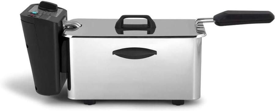 SP Frituurpan Friteuse Regelbare Thermostaat Zilver 38cm × 24cm × 23cm