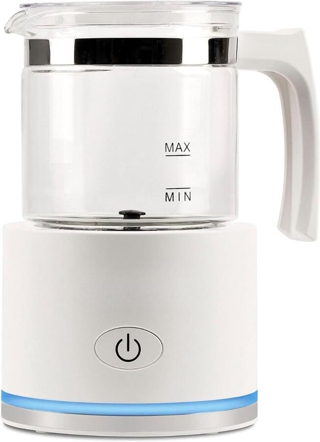 SP Melk Opschuimer 250ml Capaciteit Melkopschuimer Automatische Uitschakeling Melkopschuimer Wit 12cm x 12cm x 20cm