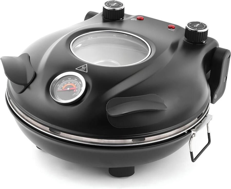 SP Pizza Oven Pizza Oven Elektrisch Pizzaoven Draagbaar Zwart 33cm x 34cm x 17cm