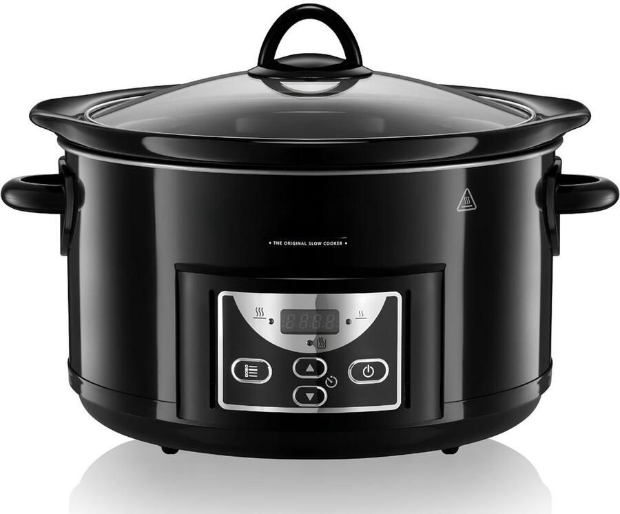 SP Slowcooker Warmhoudfunctie Keramische Binnenpan Zwart 31cm x 35cm x 26cm