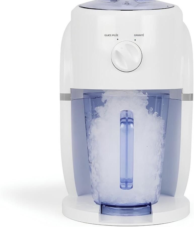 SP Slush Puppy Maker 2-in-1 Slushie-apparaat en Fijngemalen Ijs Slushy Maker Slushy Machine Wit 31cm x 22cm x 20cm