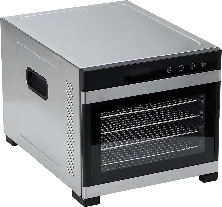 SP Voedseldroger Dehydrator Droogoven Zilver 46cm x 34cm x 32cm