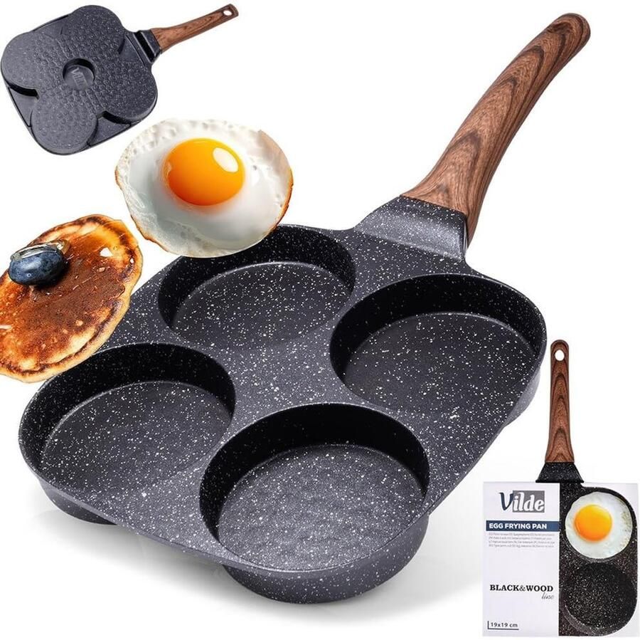 Spiegelei Pan met 4 Openingen