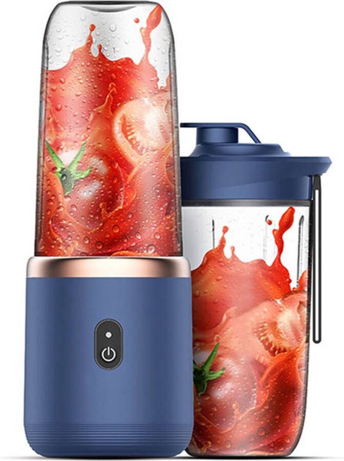 BlenderAndQuick SPJ -Multi-Function -Blender Usb kabel Smoothie Blender-to-go-blender Smoothie Draagbare blender blauw Draagbare fruit blender Compact Fruit-mixer 9*9*20cm Kleine blender nutribullet blender smoothieInhoud 380 ml - Foto 3