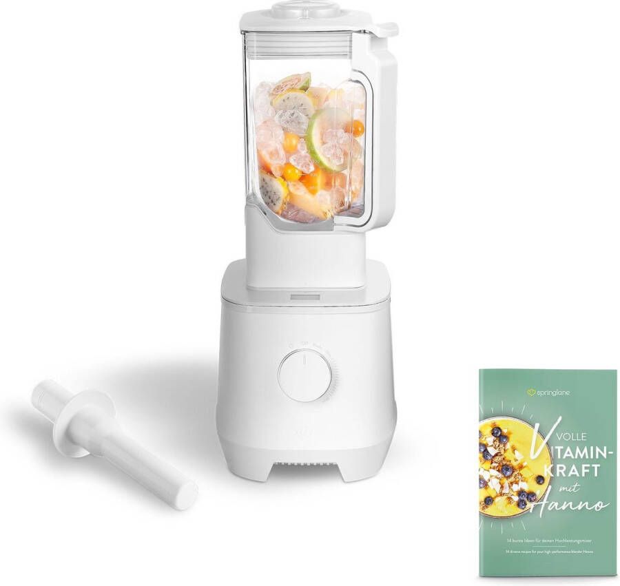 Springlane Power Blender Hanno 2000 W 2 5 L Tritan Kan Wit