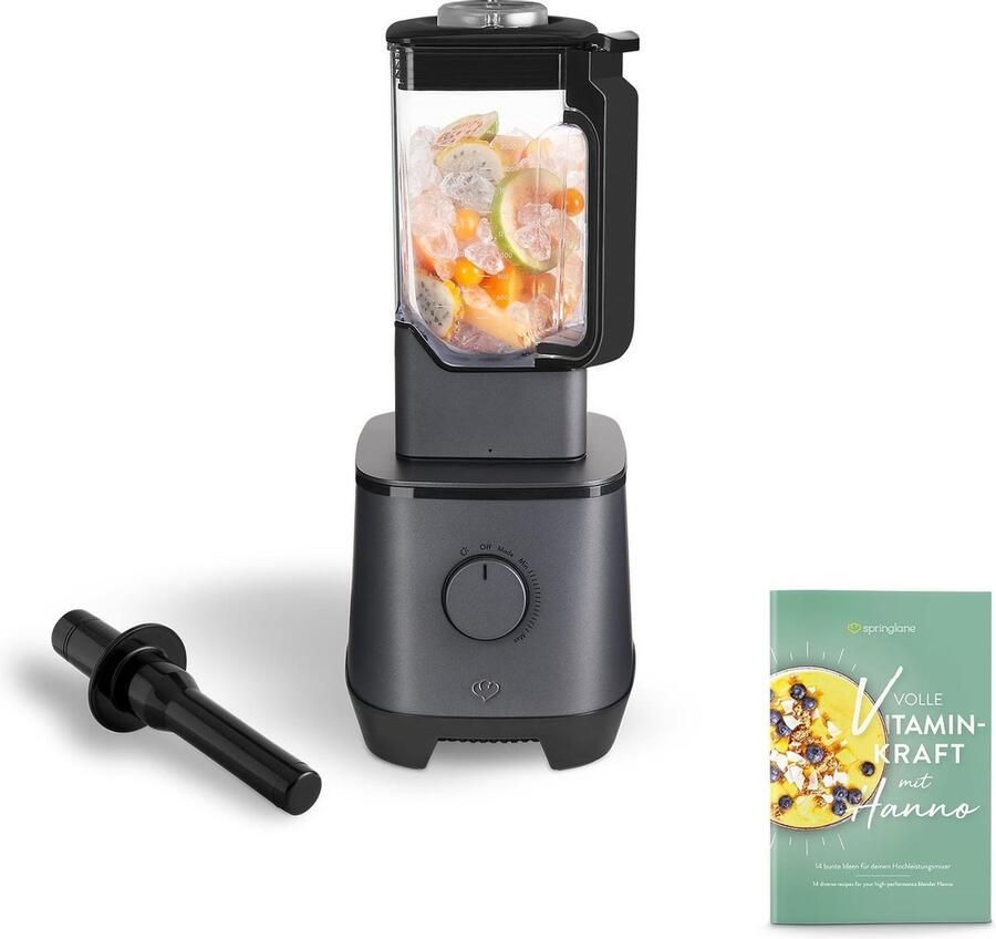 Springlane Power Blender Hanno 2000 W 2 5 L Tritan Kan Antraciet