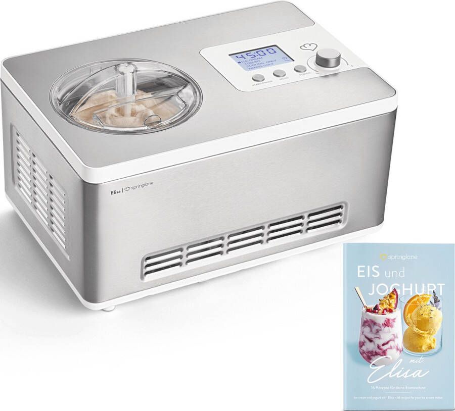 Springlane Zelfvriezende IJsmachine & Yoghurtmaker 2 0L Elisa - Foto 1