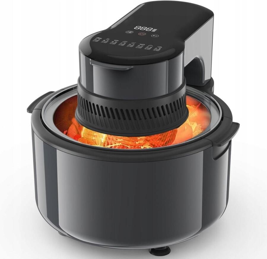 SPRX Grote olievrije airfryer 5L met 8 programma s en kijkvenster. Snel knapperig eten zonder olie of schuldgevoel. Bestel vandaag en geniet direct