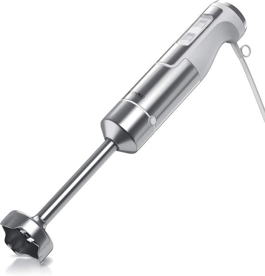 Staafmixer 1000W Roestvrijstaal Pureerstaaf Viervleugelig Mes Traploze Snelheidsregeling Turboknop Met Maatbeker Handmixer