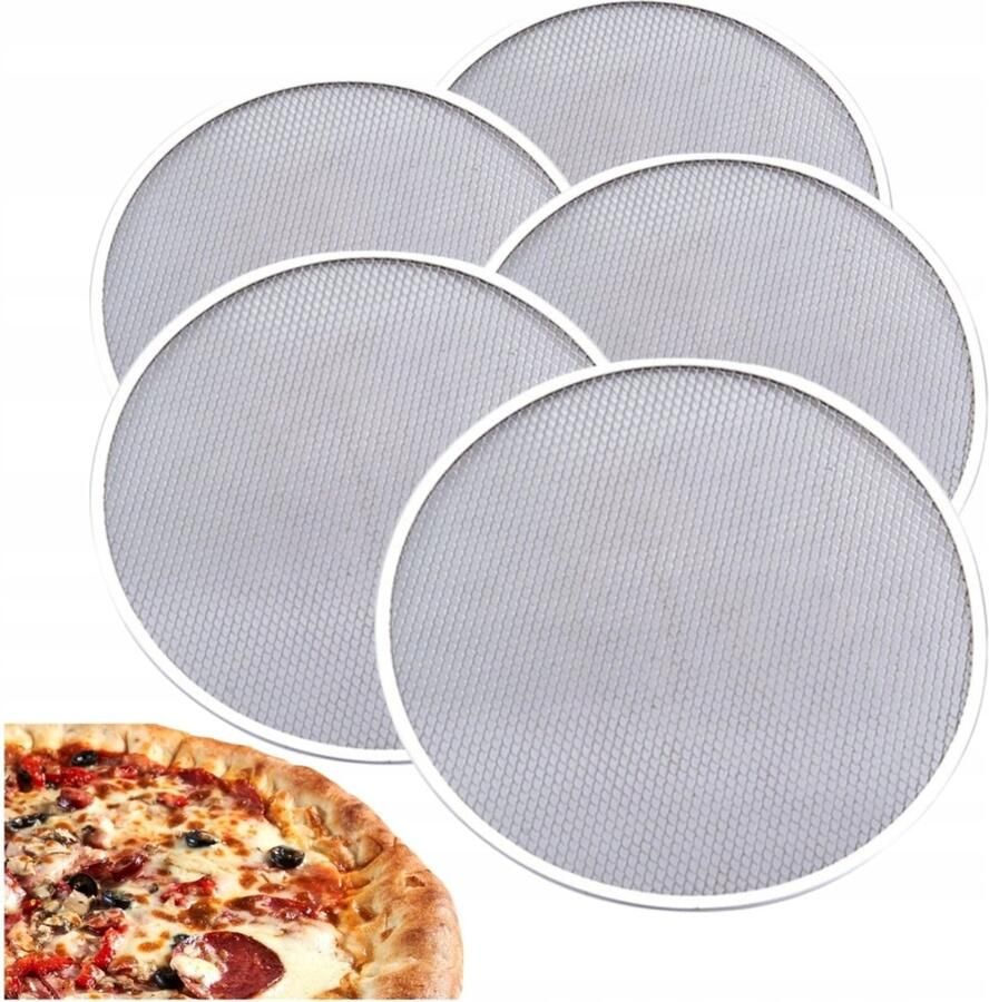 Stalgast Pizza bakplaat Ø28 cm 5 stuks Aluminium Professioneel
