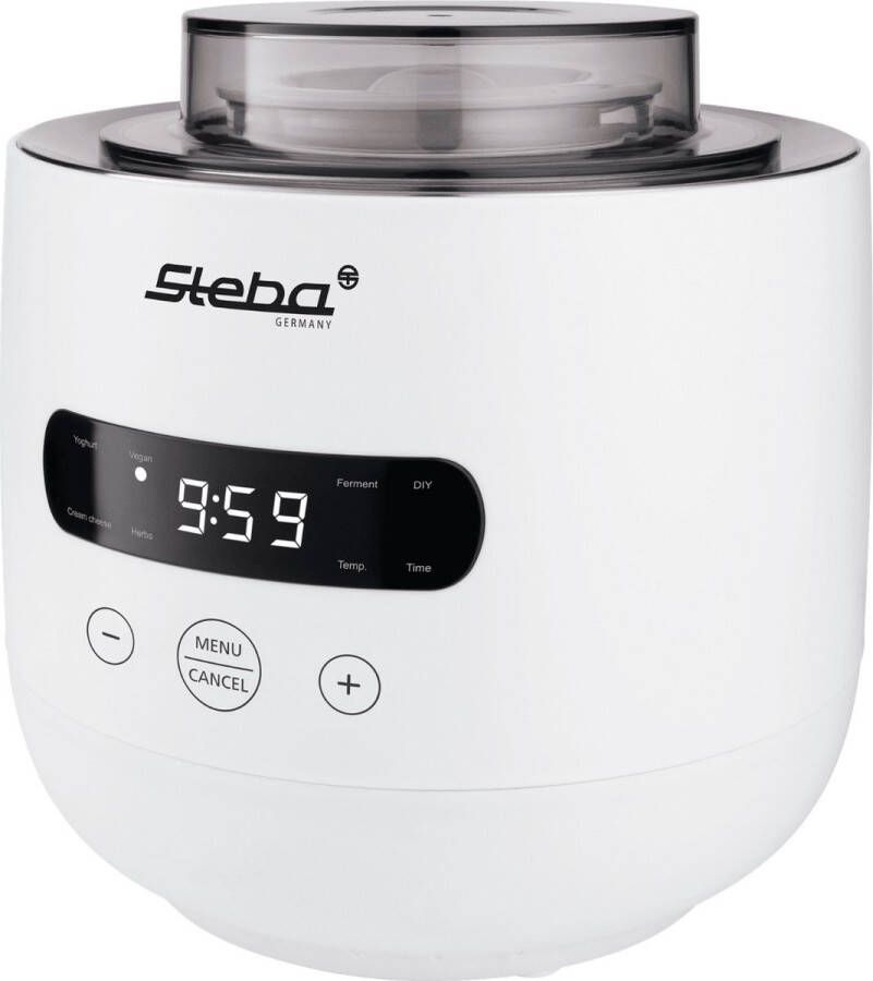 Steba JM4 Yoghurtmaker Fermentatie pot 2 containers met 2 liter & 1.3 liter inhoud LED display timer