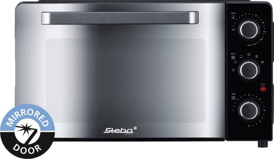 Steba KB224- Grill Bakoven met Draaispit 24 liter inhoud Vrijstaand 1500 Watt PFAS vrij zwart