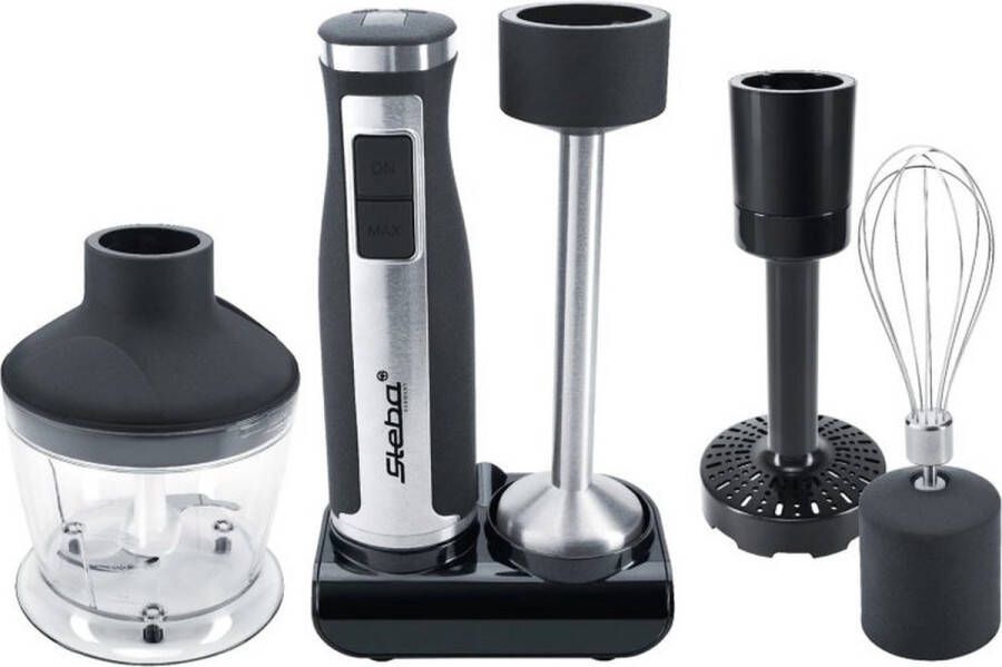 Steba MX40 Staafmixer + Hakmolen + Garde + Pureerstaaf incl 4 verschillende messen 700W RVS BPA vrij - Foto 2