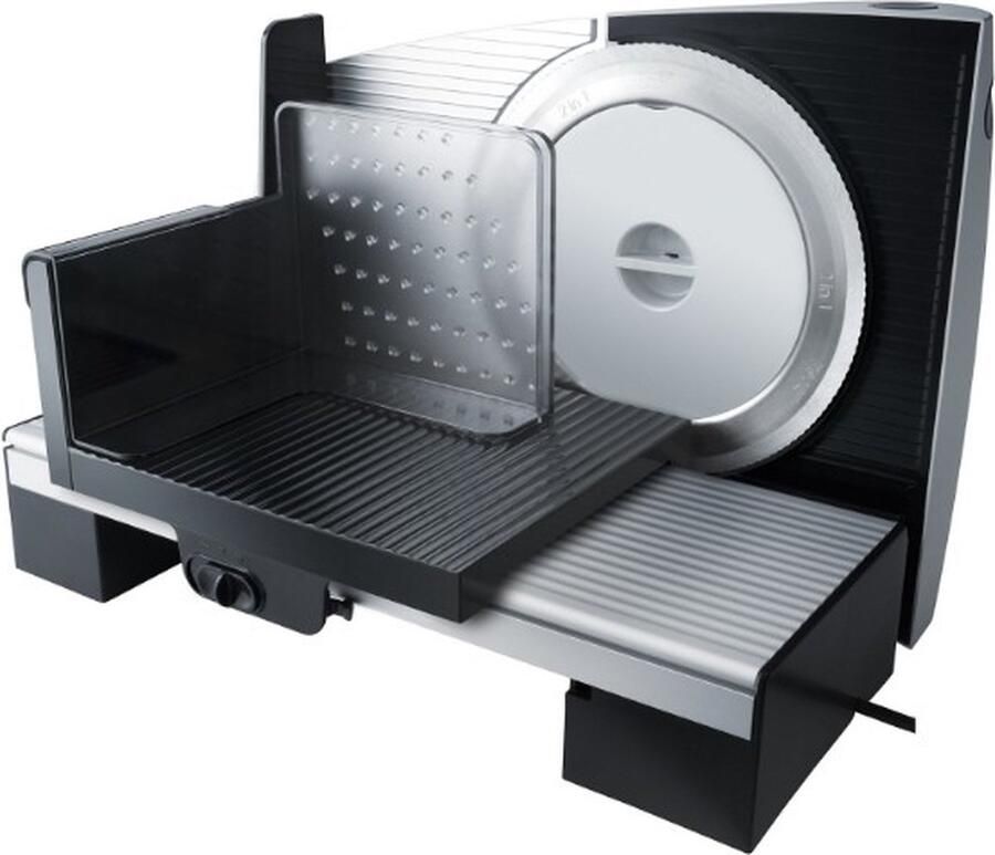 Steba AS200 Snijmachine Solinger RVS 2-in 1 mes geschikt voor ham en kaas met Ø 170 mm 110 Watt Inox Zwart - Foto 2