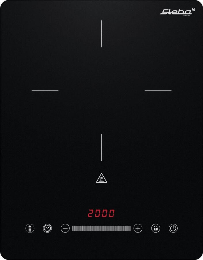 Steba IK35 Inductiekookplaat 1 pits vrijstaand -ø 25 cm 2000 Watt 9 standen Timer kinderslot