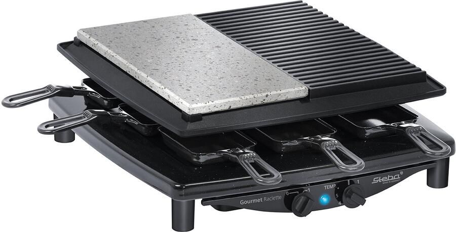 Steba RC4Plus Steengrill Gourmetset 8 personen 29 x29 cm made in Germany