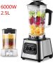 SteeFly Krachtige 6000W blender 2in1 Smoothie maker Mixer 2 5 L Tank Makkelijk te reinigen Met Cleanfunctie - Thumbnail 2