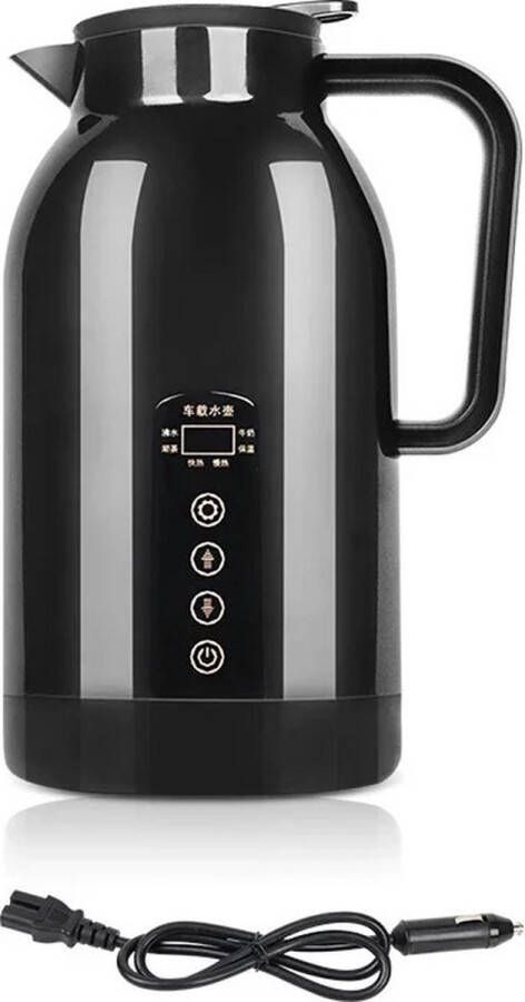 SteeFly Draagbare Auto Waterkoker 1300ML Boiler Voor Reizen Met De Auto 12V 24V Voor Thee Koffie Roestvrij Staal & Grote Capaciteit