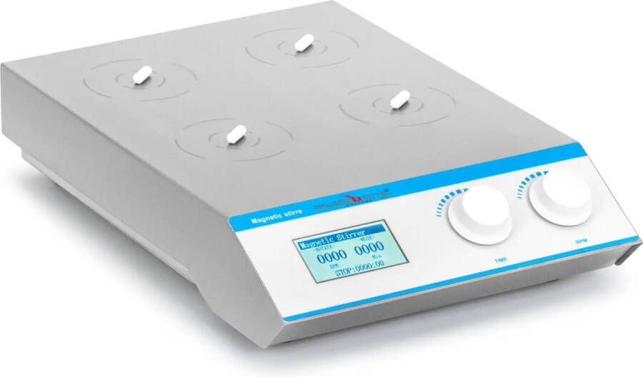 Steinberg Systems Magnetische roerder 4 x 1000 ml 0 2400 rpm timer