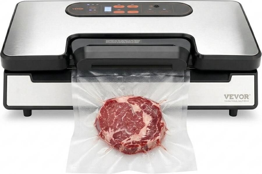 Stervia Vacuummachine Sealapparaat Automatische Voedselverpakking Grijs 40.6 x 20 x 15.6 cm