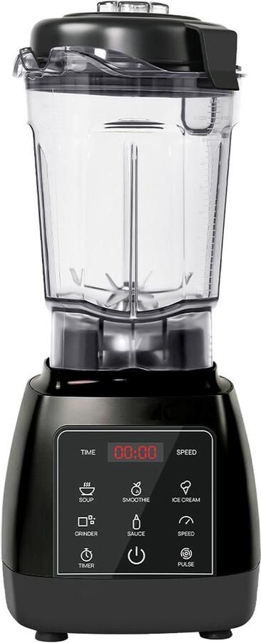 STILVORA Oplaadbare Blenders Keuken Blender 2L Tritan Met 9 Snelheden Blender Met Roestvrijstalen Messen Voor Smoothies En Groenten Zwart