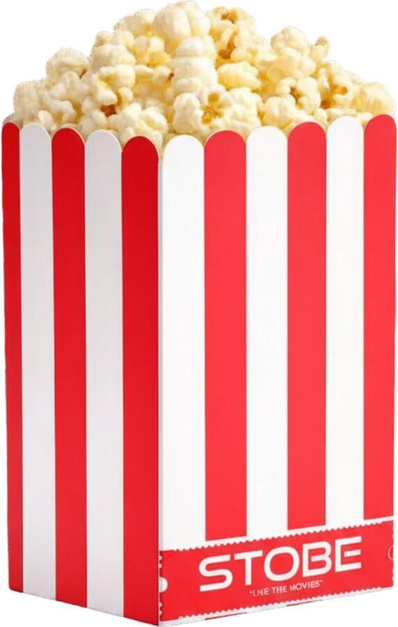 STOBE Popcorn bakjes Stevige popcorn uitdeel zakjes filmavond thuisbioscoop kinderfeest Popcorn maker- popcorn bakjes91*46*153mm - Foto 1