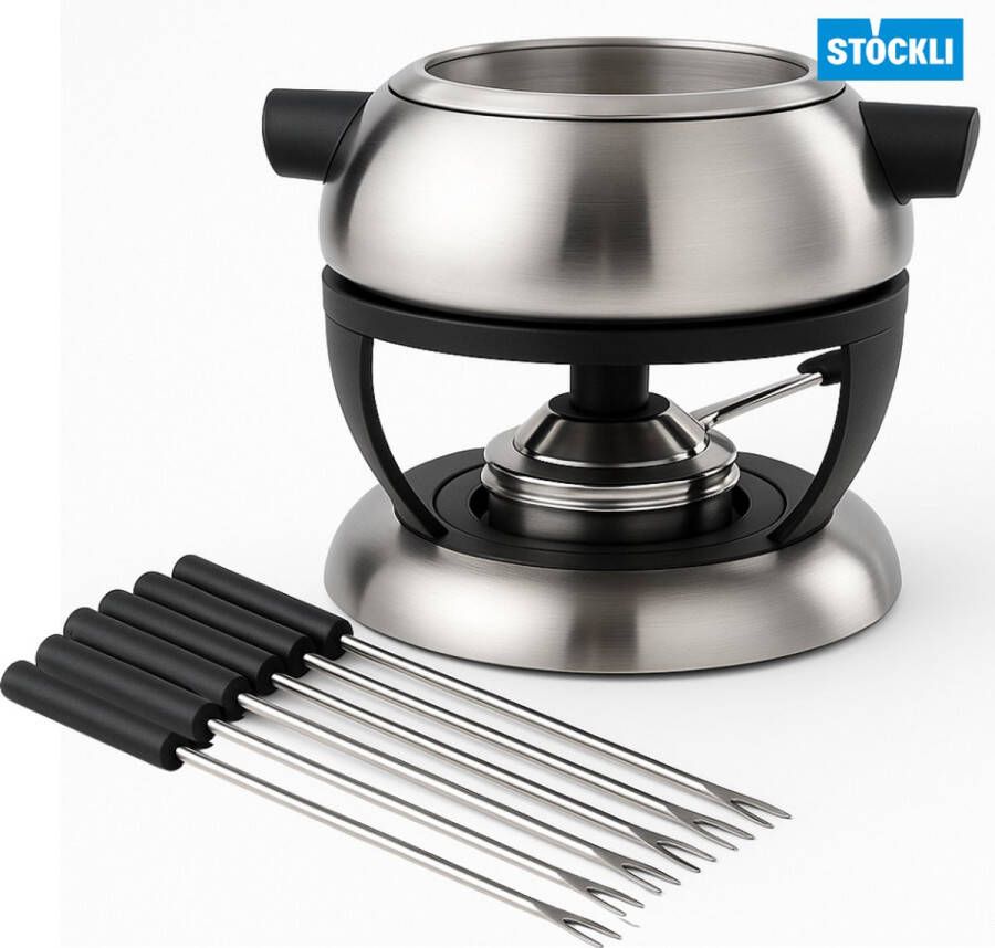 Stöckli Fondueset Luxe – Stockli Complete Fonduepan met Branders