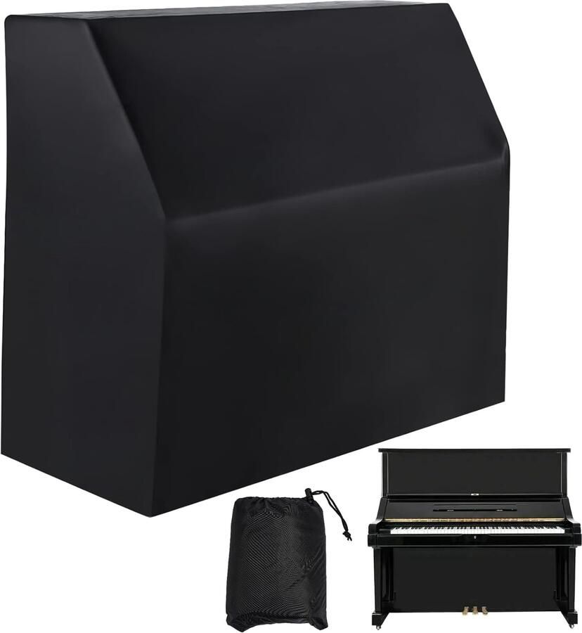 Stofhoes voor piano waterdicht zwart