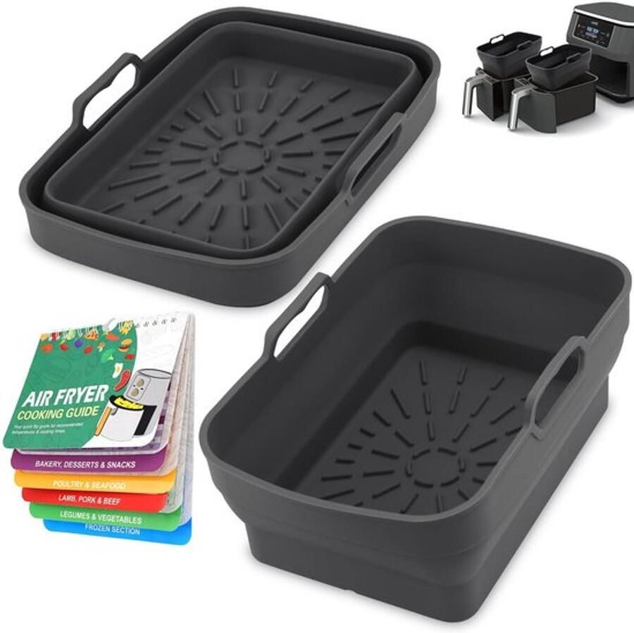 STORE _9 Herbruikbare Siliconen Inserts Air Fryer Liners