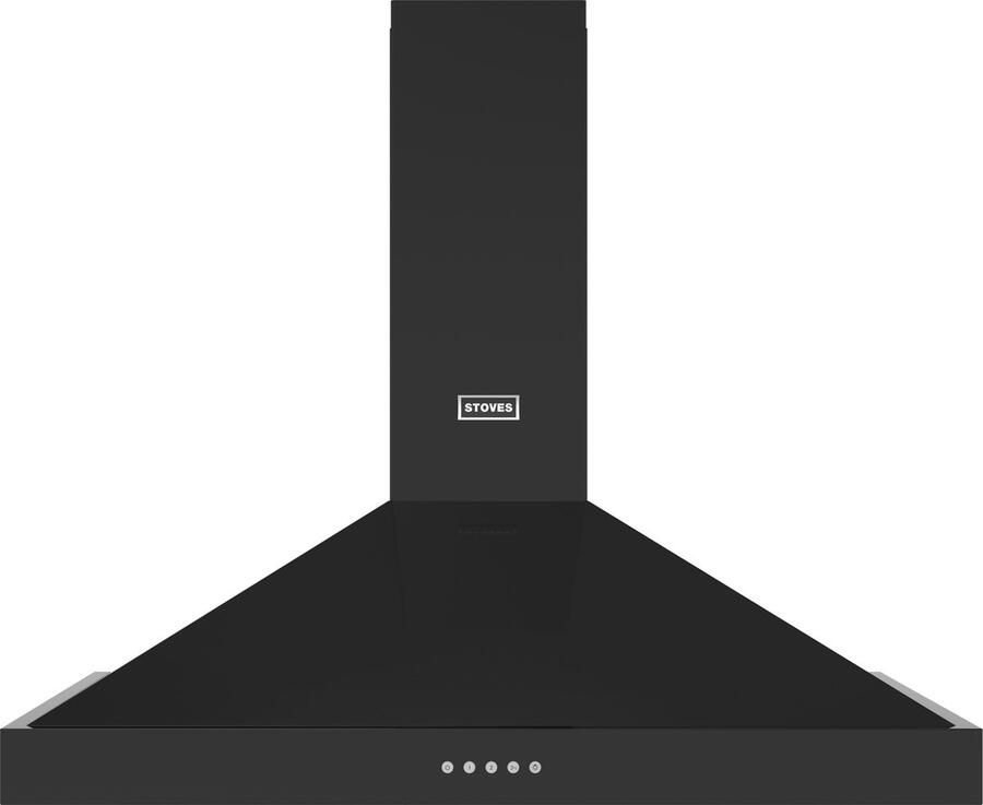 Stoves 444411650 afzuigkap Muurmontage Zwart 610 m³ uur