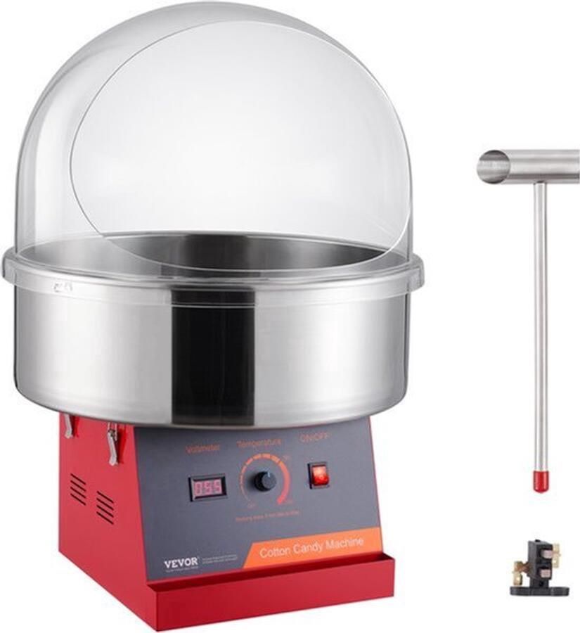 Suikerspinmachine Elektrisch Enige Uitvoering 9.95 Kg Gewicht Kunststof Cover Voor Thuis En Feest