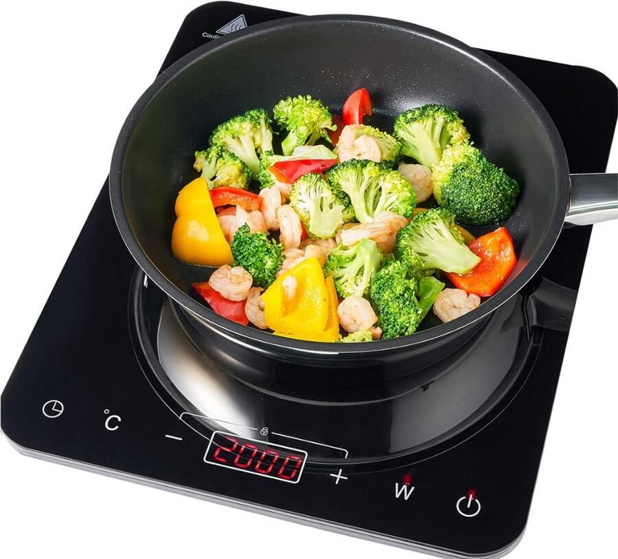 Supplies VH Inductie Kookplaat Vrijstaand Inductie Kooktoestel Mobiele Inductie Kookplaat 10 Standen 2000W