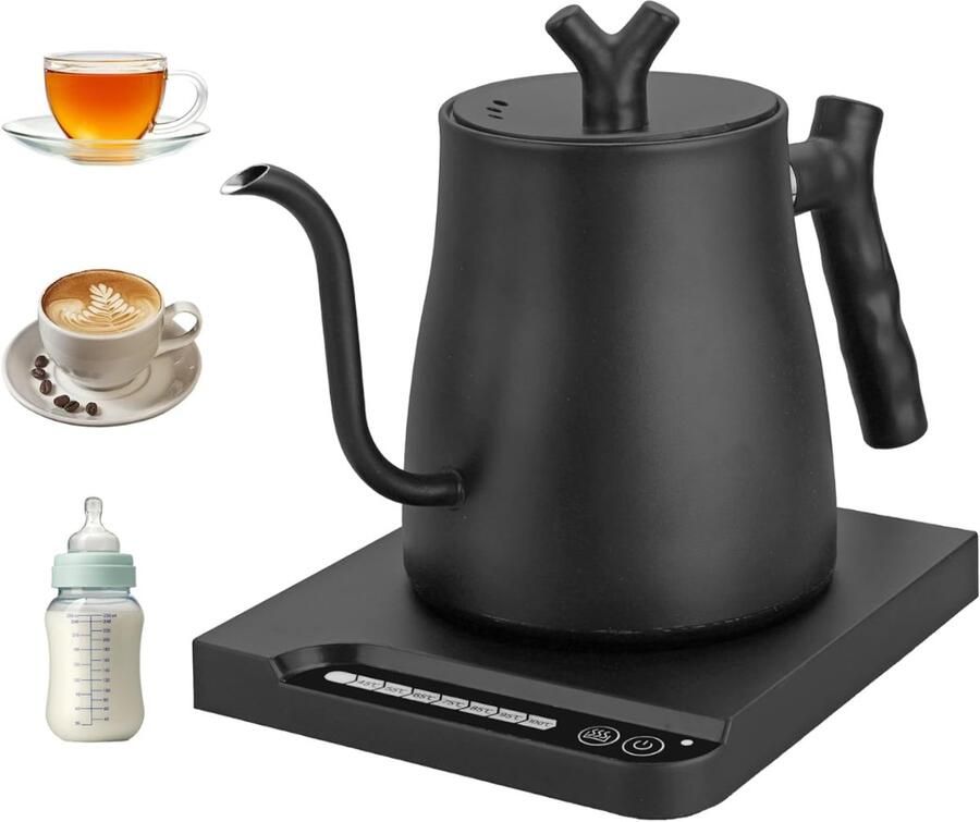 Supplies VH Waterkoker met Temperatuurregeling Elektrische Waterkoker Warmhoudfunctie 1L 1000W