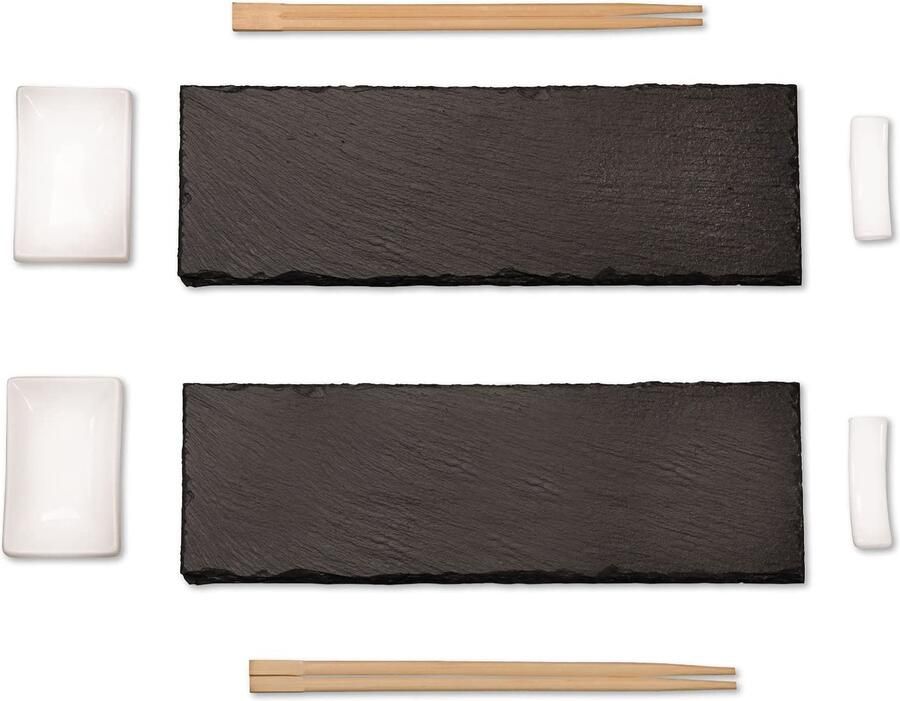 Sushi-set 8-delig Leisteen voor 2 personen