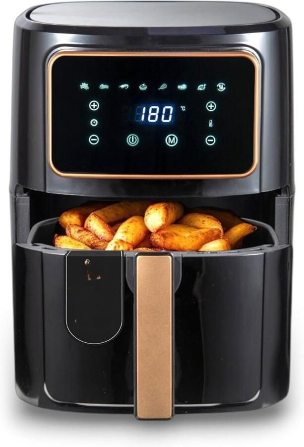 SVN Airfryer XXL Mini-oven Heteluchtfriteuse Zwart 36cm x 40cm x 36cm