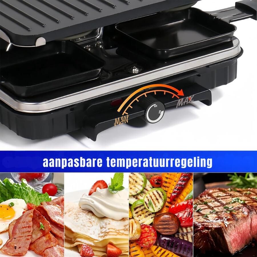 SVN Gourmetstel 8 personen Gourmetstellen Gourmet Zwart ‎26cmx 42cmx 12cm; 2.65 kg