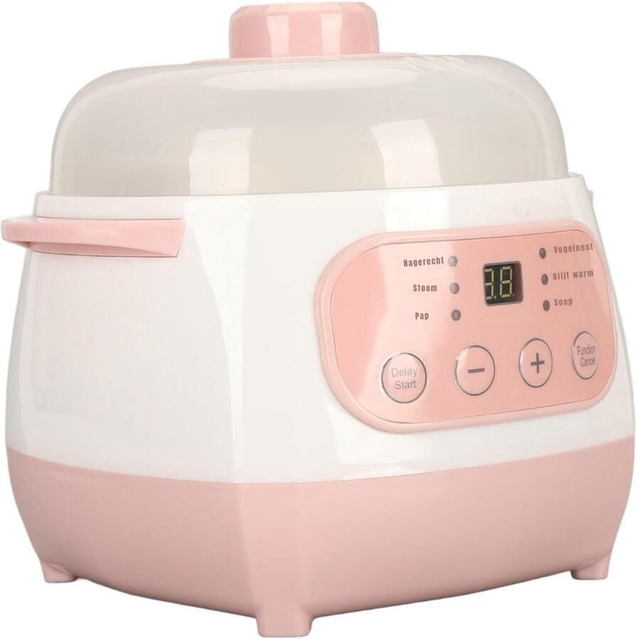 SVN Slowcooker met timer Slowcooker Crockpot Roze ‎25cm x 25cm x 23cm