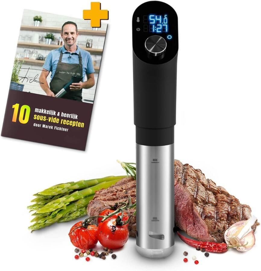 SVN Sous vide stick Sous Vide Zwart 3cm x 25cm x 17cm