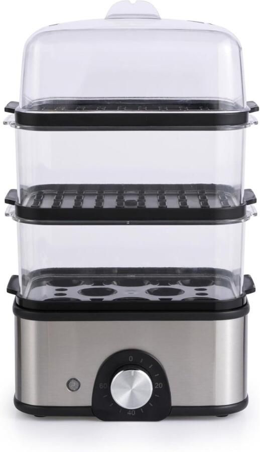 SVN Stoomkoker Stoomkokers Stoompan Zilver 19cm x 15cm x 27cm