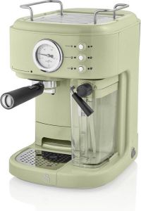 Swan One-Touch Retro Espressomachine Groen 1100 Watt