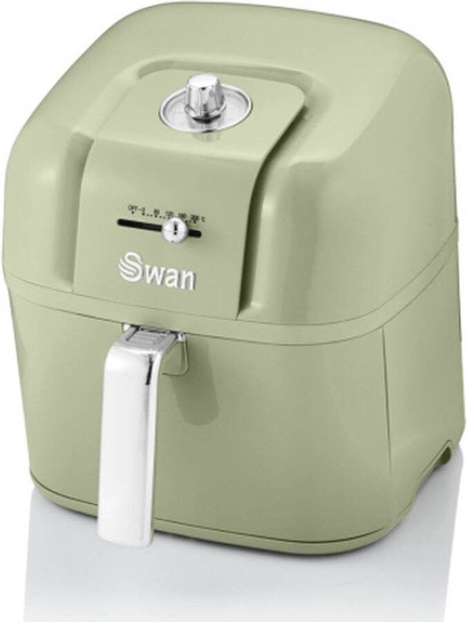 Swan Retro Airfryer 6 Liter – Frituren op een Gezonde Manier – Groen