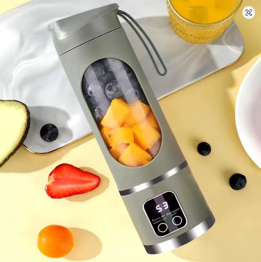 SwiftNest Draagbare Sapcentrifuge 450ml – Elektrische Mini Blender – Oplaadbaar via USB – Voor Smoothies & Shakes