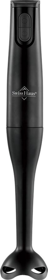 Swiss Haus HB23 Staafmixer 350W – Handblender met Turbo Functie – Afneembare Staaf – RVS Mes – Compact & Lichtgewicht – Zwart