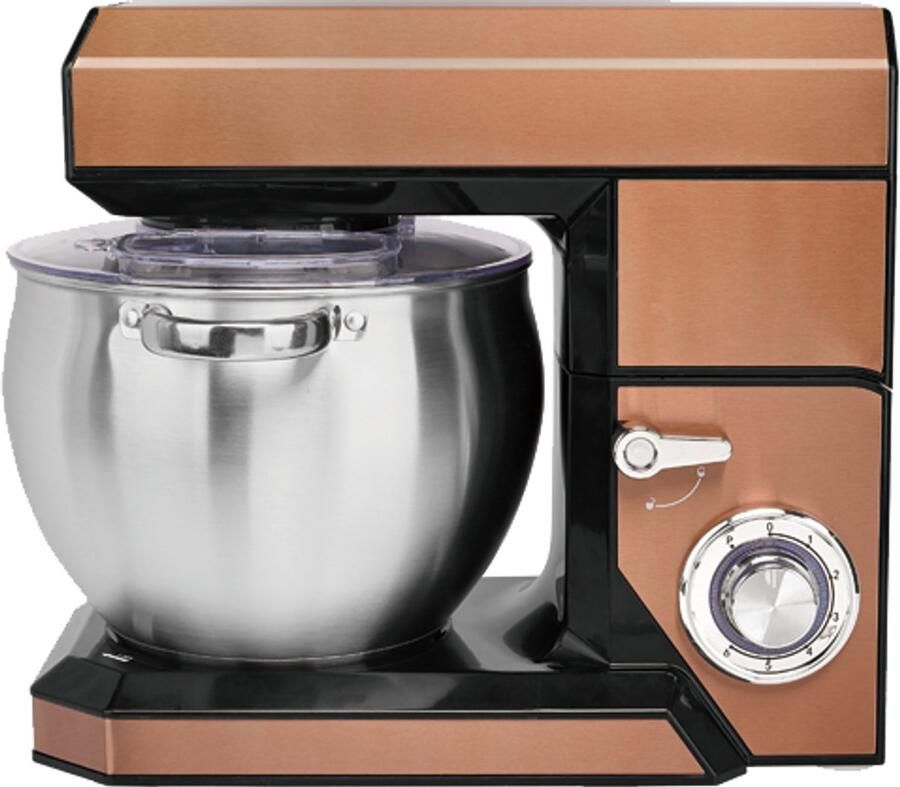 Swiss Haus KM2285 Keukenmachine 1500W Keukenrobot – 8.5L RVS Mengkom – 6 Snelheden + Pulse Foodprocessor met Accessoires – Koper