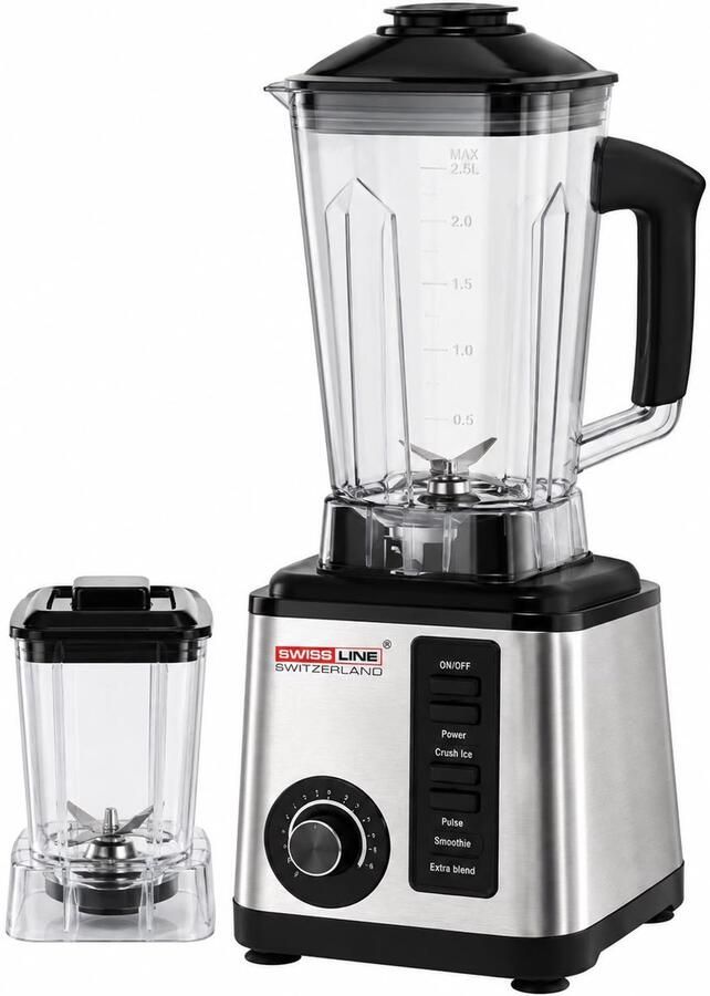 SWISS LINE Blender 2in1 2 5L-5800W-Blender&Kruidenmolen -RSV Messen